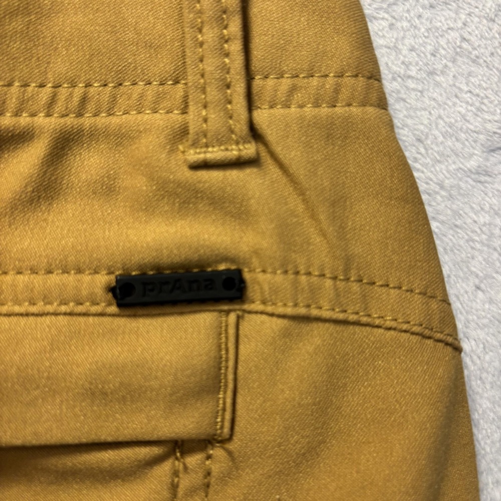 PrAna Cargo Pants Womens Size 12 Tan Stretch Convertible Hiking Outdoor Utility - Picture 15 of 16